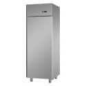 ARMADIO FRIGO - SENZA UNITA' FRIGORIFERA - PREDISPOSTO PER MOTORE REMOTO (OPTIONAL) A TEMPERATURA NORMALE - CAPACITA' 700 LITRI - INTERAMENTE IN ACCIAIO INOX AISI 304 - GASTRONORM GN 2/1 (650 X 530 mm) - 1 PORTA CHIUSURA AUTOMATICA - DIMENSIONI CM L71 X P80 X H 203/210