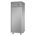 ARMADIO FRIGO - SENZA UNITA' FRIGORIFERA - PREDISPOSTO PER MOTORE REMOTO (OPTIONAL) A TEMPERATURA NORMALE - CAPACITA' 700 LITRI - INTERAMENTE IN ACCIAIO INOX AISI 304 - GASTRONORM GN 2/1 (650 X 530 mm) - 1 PORTA CHIUSURA AUTOMATICA - DIMENSIONI CM L71 X P80 X H 203/210