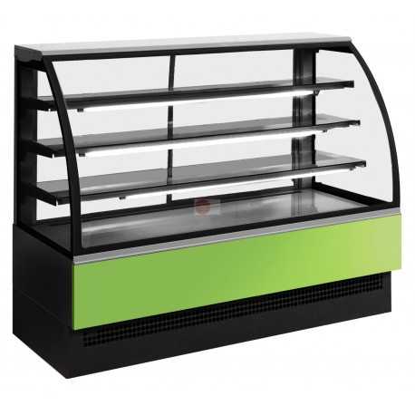 BANCO VETRINA PER ALIMENTI - SERVIZIO ASSISTITO - 3 MENSOLE IN VETRO - ILLUMINAZIONE INTERNA- VETRI FRONTALI APRIBILI-NORMA CE BANCO VETRINA PER ALIMENTI - SERVIZIO ASSISTITO - 3 MENSOLE IN VETRO - ILLUMINAZIONE INTERNA- VETRI FRONTALI APRIBILI-NORMA CE