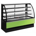 BANCO VETRINA PER ALIMENTI - SERVIZIO ASSISTITO - 3 MENSOLE IN VETRO - ILLUMINAZIONE INTERNA- VETRI FRONTALI APRIBILI-NORMA CE BANCO VETRINA PER ALIMENTI - SERVIZIO ASSISTITO - 3 MENSOLE IN VETRO - ILLUMINAZIONE INTERNA- VETRI FRONTALI APRIBILI-NORMA CE