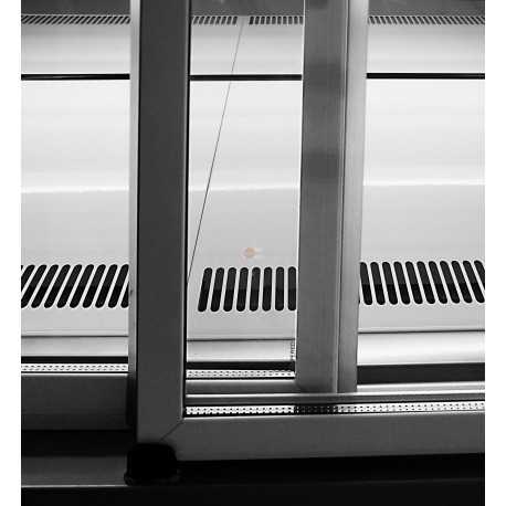 BANCO VETRINA PER ALIMENTI - SERVIZIO ASSISTITO - 3 MENSOLE IN VETRO - ILLUMINAZIONE INTERNA- VETRI FRONTALI APRIBILI-NORMA CE BANCO VETRINA PER ALIMENTI - SERVIZIO ASSISTITO - 3 MENSOLE IN VETRO - ILLUMINAZIONE INTERNA- VETRI FRONTALI APRIBILI-NORMA CE