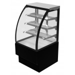 BANCO VETRINA PER ALIMENTI - SERVIZIO ASSISTITO - 3 MENSOLE IN VETRO - ILLUMINAZIONE INTERNA- VETRI FRONTALI APRIBILI-NORMA CE