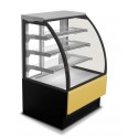 BANCO VETRINA PER ALIMENTI - SERVIZIO ASSISTITO - 3 MENSOLE IN VETRO - ILLUMINAZIONE INTERNA- VETRI FRONTALI APRIBILI-NORMA CE