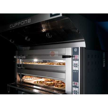 FORNO CUPPONE DONATELLO - ELETTRICO - CONTROLLO DIGITALE CD- CAPACITA' 4+4 PIZZE - DIMENSIONI CM L115 X P105 X H78,5 FORNO CUPPONE DONATELLO - ELETTRICO - CONTROLLO DIGITALE CD- CAPACITA' 4+4 PIZZE - DIMENSIONI CM L115 X P105 X H78,5