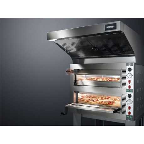 FORNO CUPPONE TIEPOLO - ELETTRICO - CONTROLLO MECCANICO - CAPACITA' 9 PIZZE - DIMENSIONI CM L138 X P128 X H40