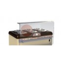 ALZATA CON PIANO DI SERVIZIO IN PLEXIGLASS ANTI URTO CON PORTAGUSTI