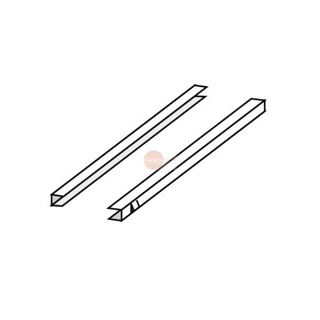 COPPIA GUIDE INOX PER GRIGLIE COPPIA GUIDE INOX PER GRIGLIE