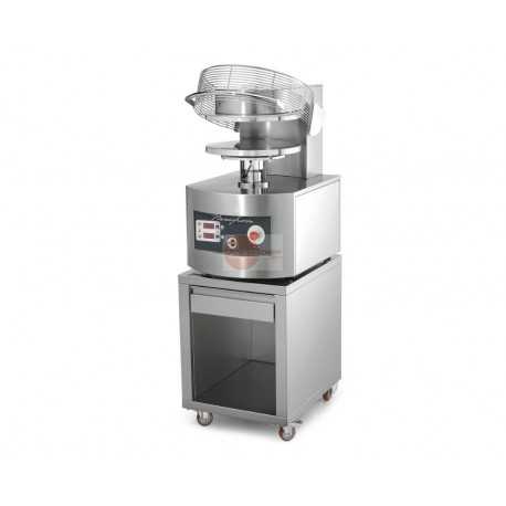 FORMATRICE A CALDO PER PIZZA - DIAMETRO PIZZE 400 mm - STRUTTURA INTERAMENTE IN ACCIAIO INOX - ELEVATA PRODUZIONE ORARIA FINO A 400 PIZZE ORA - PERFETTA UNIFORMITA' DI FORMA E SPESSORE DISCO SENZA RINUNCIARE AL BORDO - POTENZA 5,6 KW - DIMENSIONI CM L 56 X P 71 X H 86