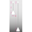 LAMPADA RISCALDANTE - IN ALLUMINIO ANODIZZATO NERO - CON LUCE ROSSA - CAVO REGOLABILE IN ALTEZZA - INTERRUTTORE - POTENZA 250 WATT