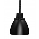 LAMPADA RISCALDANTE - IN ALLUMINIO ANODIZZATO NERO - CON LUCE ROSSA - CAVO REGOLABILE IN ALTEZZA - INTERRUTTORE - POTENZA 250 WATT