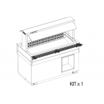 PORTAPIATTI INOX LUNGO A TUBO