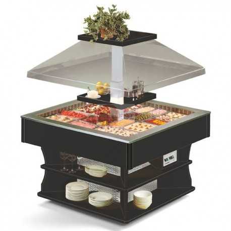 ISOLA BUFFET REFRIGERATA - STRUTTURA ESTERNA IN LEGNO - VASCA IN ACCIAIO INOX - CAPPA MOTORIZZATA - ILLUMINAZIONE LED - TEMPERATURA +4°/+10° - REFRIGERAZIONE STATICA - SBRINAMENTO AUTOMATICO ISOLA BUFFET REFRIGERATA - STRUTTURA ESTERNA IN LEGNO - VASCA IN ACCIAIO INOX - CAPPA MOTORIZZATA - ILLUMINAZIONE LED - TEMPERATURA +4°/+10° - REFRIGERAZIONE STATICA - SBRINAMENTO AUTOMATICO