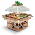 ISOLA BUFFET REFRIGERATA - STRUTTURA ESTERNA IN LEGNO - VASCA IN ACCIAIO INOX - CAPPA MOTORIZZATA - ILLUMINAZIONE LED - TEMPERATURA +4°/+10° - REFRIGERAZIONE STATICA - SBRINAMENTO AUTOMATICO ISOLA BUFFET REFRIGERATA - STRUTTURA ESTERNA IN LEGNO - VASCA IN ACCIAIO INOX - CAPPA MOTORIZZATA - ILLUMINAZIONE LED - TEMPERATURA +4°/+10° - REFRIGERAZIONE STATICA - SBRINAMENTO AUTOMATICO