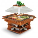ISOLA BUFFET REFRIGERATA - STRUTTURA ESTERNA IN LEGNO - VASCA IN ACCIAIO INOX - CAPPA MOTORIZZATA - ILLUMINAZIONE LED - TEMPERATURA +4°/+10° - REFRIGERAZIONE STATICA - SBRINAMENTO AUTOMATICO ISOLA BUFFET REFRIGERATA - STRUTTURA ESTERNA IN LEGNO - VASCA IN ACCIAIO INOX - CAPPA MOTORIZZATA - ILLUMINAZIONE LED - TEMPERATURA +4°/+10° - REFRIGERAZIONE STATICA - SBRINAMENTO AUTOMATICO