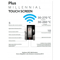 FORNO ELETTRICO COMBINATO CONVEZIONE - CON VAPORE DIRETTO - CAPACITA' 11 TEGLIE GN 1/1 - COMANDI TOUCH SCREEN