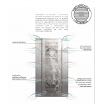 FORNO A GAS COMBINATO CONVEZIONE - CON VAPORE DIRETTO - CAPACITA' 7 TEGLIE GN 1/1 - COMANDI TOUCH SCREEN