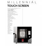 FORNO ELETTRICO COMBINATO CONVEZIONE - CON VAPORE DIRETTO - FULL OPTIONAL - CAPACITA' 4 TEGLIE 60 X 40 - COMANDI TOUCH SCREEN