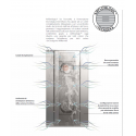 FORNO A GAS PER PASTICCERIA - COMBINATO CONVEZIONE - CON VAPORE DIRETTO - CAPACITA' 4 TEGLIE 60 X 40 - COMANDI TOUCH SCREEN