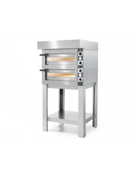 FORNO CUPPONE TIZIANO - ELETTRICO - COMANDI MECCANICI - CAPACITA' 4+4 PIZZE DA 30 - DIMENSIONI CM L90 X P76,5 X H70