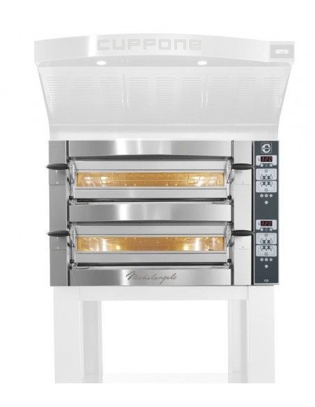 FORNO CUPPONE MICHELANGELO - ELETTRICO - CONTROLLO DIGITALE CD- CAPACITA' 9+9 PIZZE - DIMENSIONI CM L155 X P146 X H78