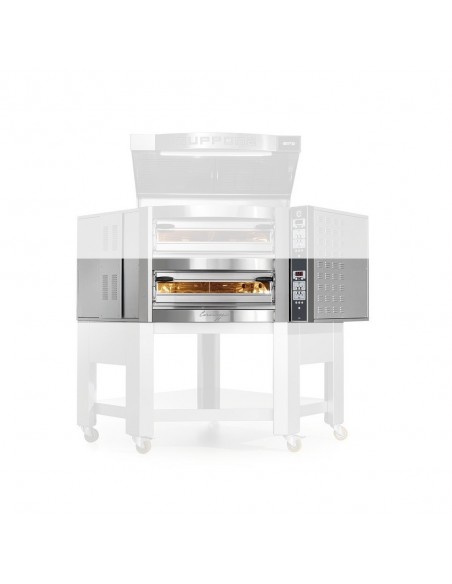 FORNO ELETTRICO  ANGOLARE CUPPONE CARAVAGGIO - SISTEMA DI CONTROLLO TOUCH SCREEN - 1 CAMERA DI COTTURA - CAPACITA'  5 PIZZE DA 35 CM - POTENZA 9,7 KW