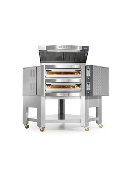 FORNO ELETTRICO  ANGOLARE CUPPONE CARAVAGGIO - SISTEMA DI CONTROLLO TOUCH SCREEN - 1 CAMERA DI COTTURA - CAPACITA'  5 PIZZE DA 35 CM - POTENZA 9,7 KW