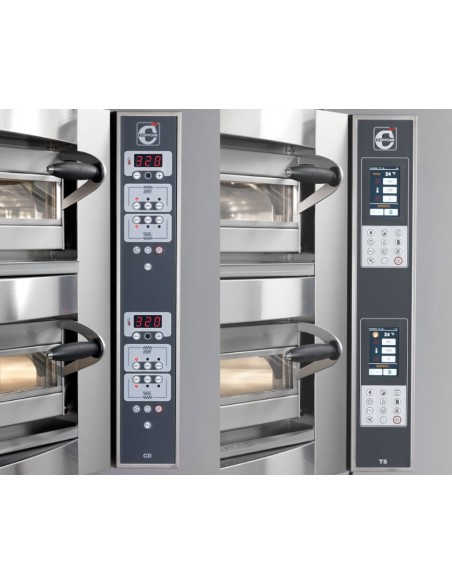FORNO ELETTRICO  ANGOLARE CUPPONE CARAVAGGIO - SISTEMA DI CONTROLLO TOUCH SCREEN - 1 CAMERA DI COTTURA - CAPACITA'  5 PIZZE DA 35 CM - POTENZA 9,7 KW