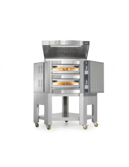 FORNO ELETTRICO  ANGOLARE CUPPONE CARAVAGGIO - SISTEMA DI CONTROLLO TOUCH SCREEN - 1 CAMERA DI COTTURA - CAPACITA'  5 PIZZE DA 35 CM - POTENZA 9,7 KW
