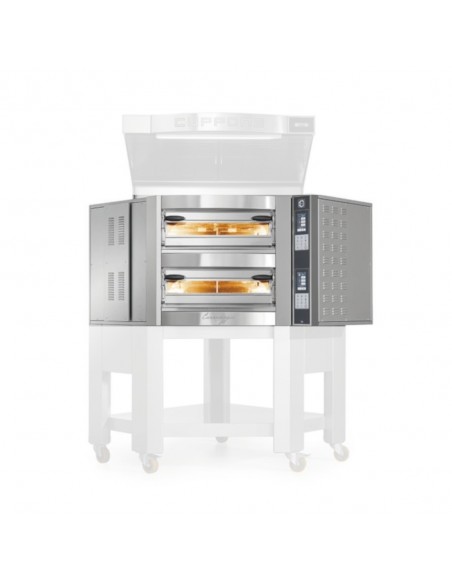 FORNO ELETTRICO  ANGOLARE CUPPONE CARAVAGGIO - SISTEMA DI CONTROLLO TOUCH SCREEN - 1 CAMERA DI COTTURA - CAPACITA'  5 PIZZE DA 35 CM - POTENZA 9,7 KW