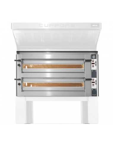FORNO CUPPONE DONATELLO - ELETTRICO - CONTROLLO DIGITALE D- CAPACITA' 6+6 PIZZE - DIMENSIONI CM L115 X P141 X H78,5 FORNO CUPPONE DONATELLO - ELETTRICO - CONTROLLO DIGITALE D- CAPACITA' 6+6 PIZZE - DIMENSIONI CM L115 X P141 X H78,5