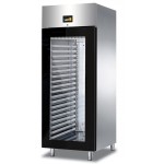 ARMADIO FERMALIEVITAZIONE - FERMALIEVITA - CON PORTA IN VETRO - CAPACITA' 40 TEGLIE 60 X 40 OPPURE 20 TEGLIE 60 X 80 - TEMPERATURA -10°/+40°- UMIDITA' 55/95% - STRUTTURA INTERAMENTE IN ACCIAIO INOX AISI 304 - DIMENSIONI CM L 79 X P 100 X H 207- CON UMIDIFICATORE