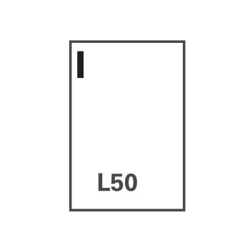 PORTA INOX 50 cm (PER VANO NEUTRO)