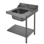 Lavello uscita laterale destra lavastoviglie - 70x71.5x85