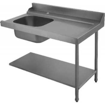 Lavello uscita laterale destra lavastoviglie - 120x71.5x85