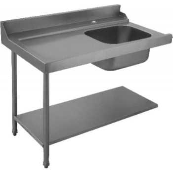 Lavello entrata laterale sinistra lavastoviglie - 120x71.5x85
