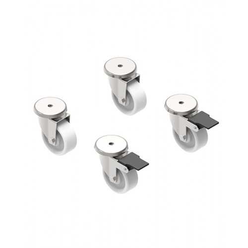 KIT RUOTE (2 ruote piroettanti con... KIT RUOTE (2 ruote piroettanti con...
