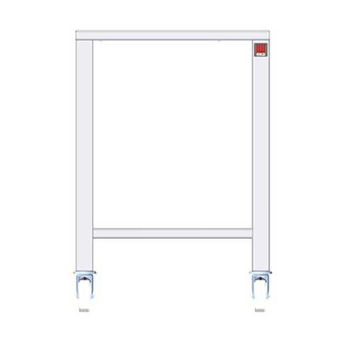 Tavolo in AISI 430 con ruote - dimensioni 610 x 630 x 883 mm