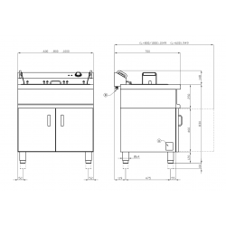 FRIGGITRICE PASTICCERIA PROFESSIONALE