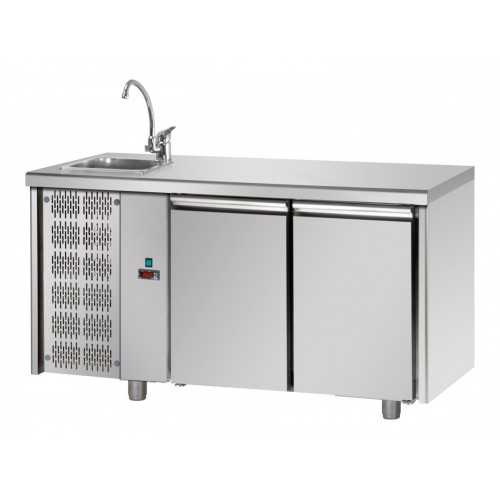 TAVOLO REFRIGERATO CON LAVELLO A...