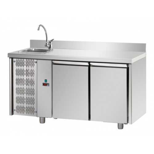 TAVOLO FRIGO CON LAVELLO