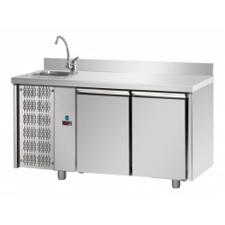 TAVOLO FRIGO CON LAVELLO