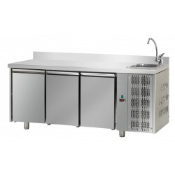 TAVOLO REFRIGERATO PROFESSIONALE CON LAVELLO