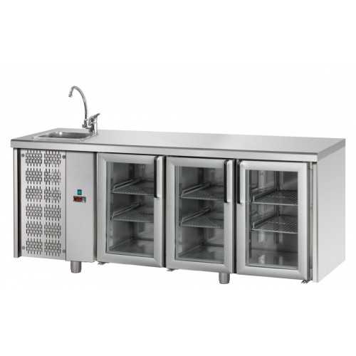 TAVOLO REFRIGERATO CON LAVELLO