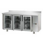TAVOLO REFRIGERATO 3 PORTE IN VETRO