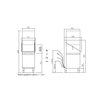 LAVASTOVIGLIE PROFESSIONALE CAPOT CESTO 50X50 cm