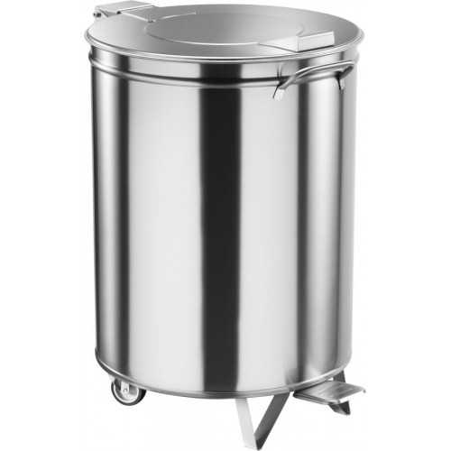 PORTARIFIUTI CARRELLATO IN ACCIAIO INOX