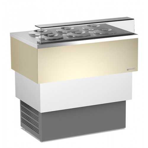 ALZATA CON PIANO DI SERVIZIO IN PLEXIGLASS ANTI URTO CON PORTAGUSTI