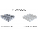 LAVASTOVIGLIE PROFESSIONALE SOTTOBANCO CESTO 50X60 cm