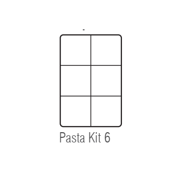PASTA KIT 6 - completo di 6 cestelli GN 1/6 e coperchio