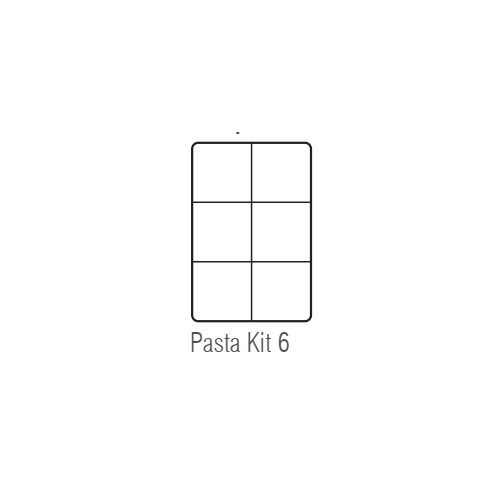 PASTA KIT 6 - completo di 6 cestelli GN 1/6 e coperchio